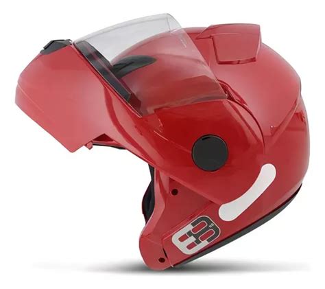 Capacete Articulado Ebf New E8 Robocop Escamoteável Cores Cor