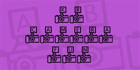 KR Camera Fun Font · 1001 Fonts