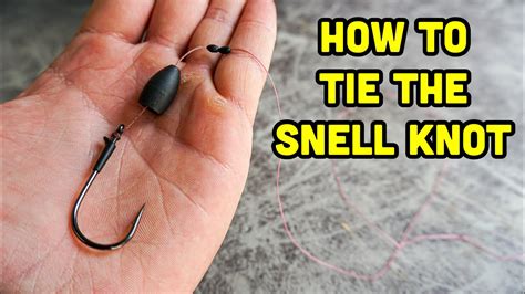 How To Tie A Snell Knot Best Knot For Flipping Heavy Cover YouTube