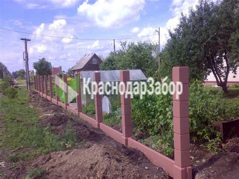Металлические столбы для забора - купить в Краснодаре опоры для ограждений