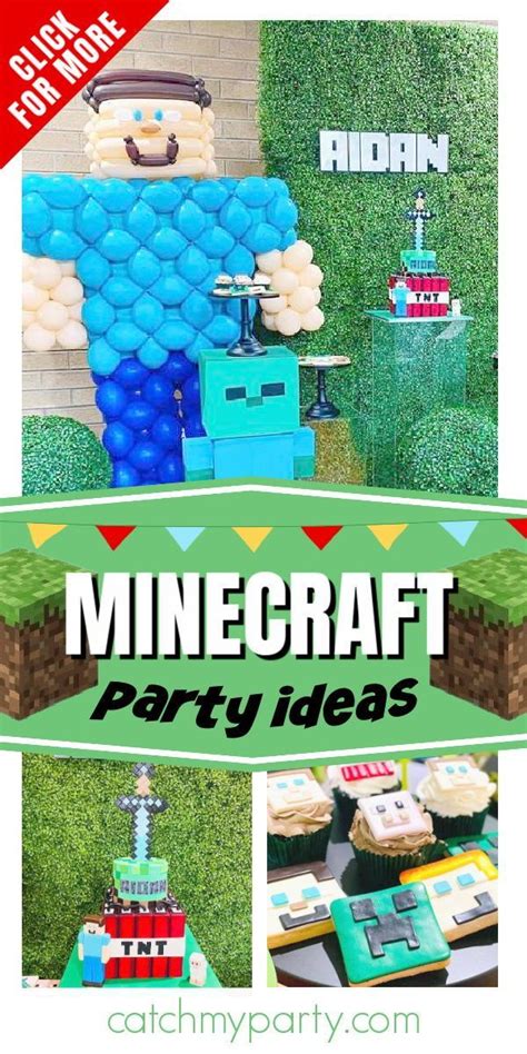 Minecraft Birthday Minecraft Th Birthday Party Catch My Party