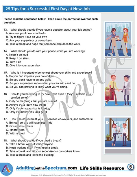 Essential Employment Skills Activity for Teens - Tips for a Successful