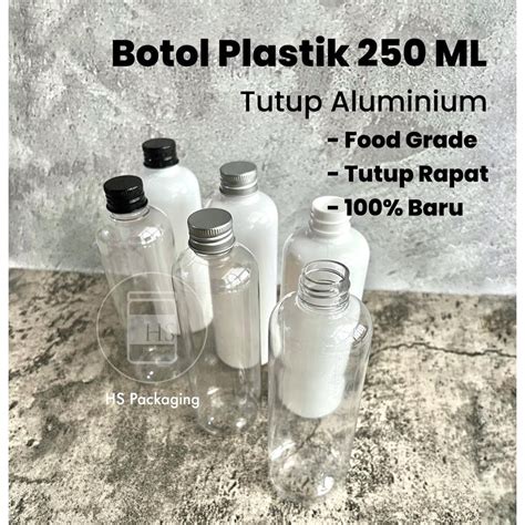 Jual Botol Plastik Ml Botol Pet Ml Tutup Aluminium Shopee