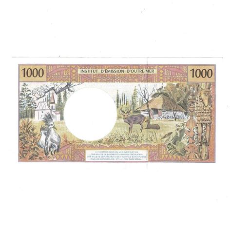 French Pacific Territories Mille Francs Banknote Monty S