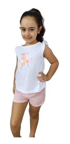 Kit Pijama Verão Calor 3 Peças Carters Flamingo Menina 5t Frete grátis