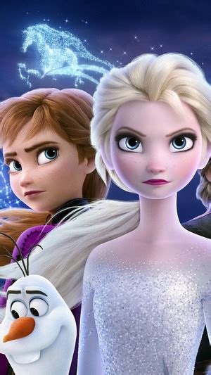 Frozen 2 Poster Elsa Anna Olaf Kristoff 4k Hd Phone Wallpaper Rare Gallery