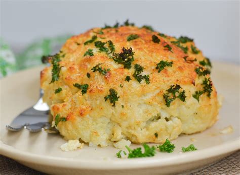 Parmesan Crusted Baked Cauliflower