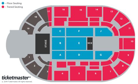 Michael Ball and Alfie Boe Seating Plan - Motorpoint Arena Nottingham