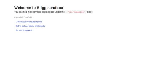 Stigg Quick Start Guides Forked Codesandbox