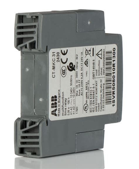 Svr R Abb Abb Ct C Series Din Rail Snap On Timer Relay