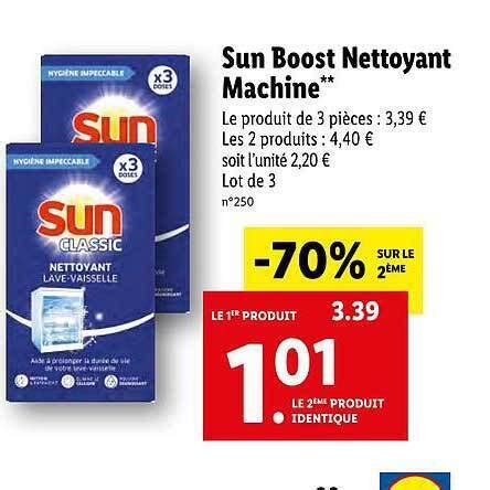 Promo Sun Boost Nettoyant Machine Chez Lidl