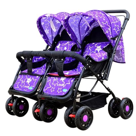 New Arrival Twin Stroller Pushchair Infant Boys and Girls Kids Baby Stroller for Twins Prams ...