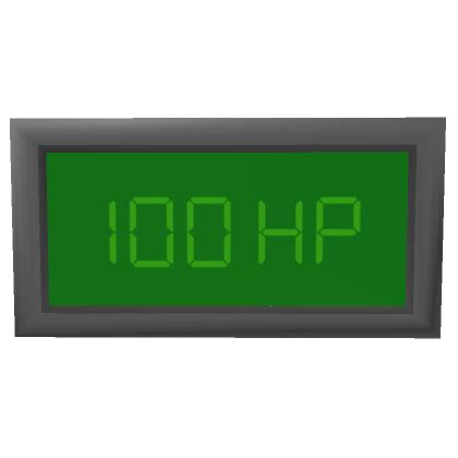 1 0 Digital Health Display Front Roblox