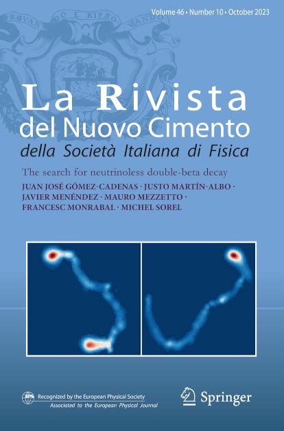 Gallery Of Covers La Rivista Del Nuovo Cimento