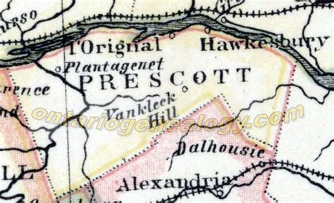 Prescott County Historical Pioneer Ancestor Settlement Maps