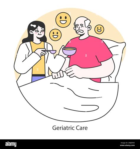 Geriatric Illustration Stock Vector Images Alamy