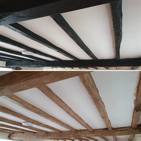 Black Beams To Antique Oak Yorkshire Beam Renovation