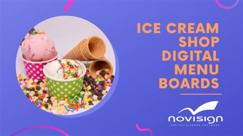 Ice Cream Shop Digital Menu Boards