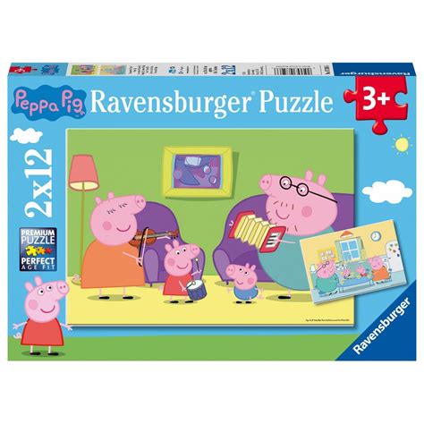 Ravensburger 2X12 Pcs Puzzle Peppa Pig 07596 Toys Shop Gr