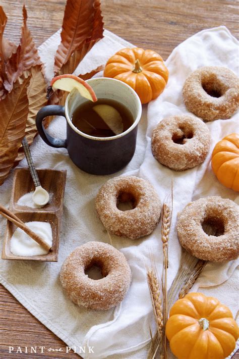 Baked Apple Cider Donuts - Paint Me Pink