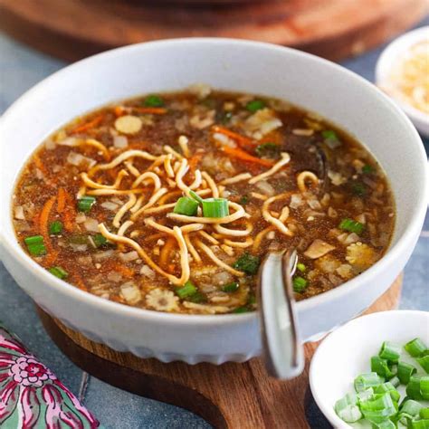 chicken manchow soup  stir fried vegetables  crispy noodles