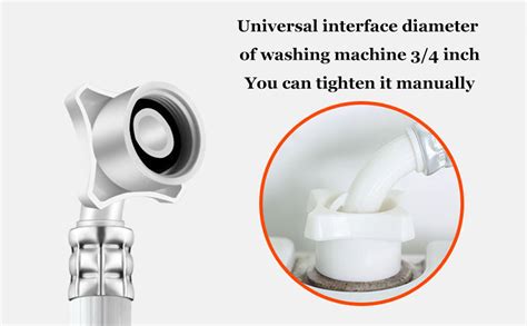 Decohomeforu Washing Machine Inlet Hose Burst Proof Washing Machine Water Inlet