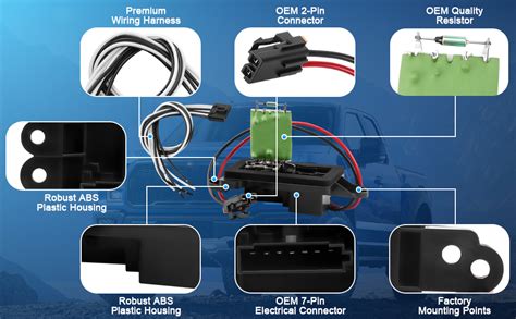 Amazon 89019088 AC Blower Motor Resistor Kit With Harness Fit For