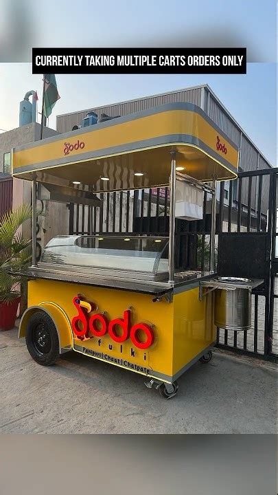 Pani Puri Cart Hand Push Golgappa Food Cart Made By Azimuth In Noida Street Food Cart