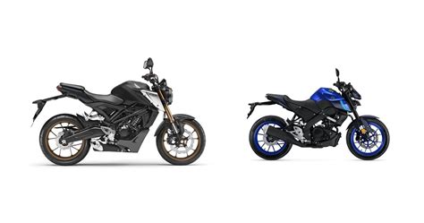 Motorrad Vergleich Honda Cb125r 2024 Vs Yamaha Mt 125 2023