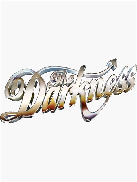 The Darkness Band Sticker By Iconizle Redbubble