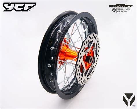 Roue Arriere Alu X Moyeu Cnc Orange