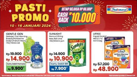 Katalog Indomaret Pasti Promo Cashback Rp 10 000 Dan Tambahan Diskon