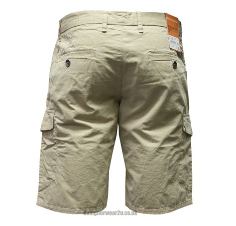 Hugo Boss Beige Schwinn2 Chino Cargo Shorts Shorts And Swimwear From