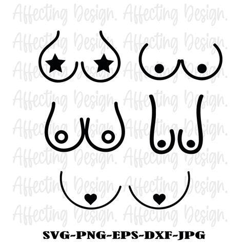 Boob Svg Png Pdf Breasts Svg Boobies Svg Tits Svg Sexy Etsy Uk