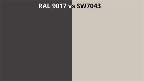 Ral 9017 Vs Sw7043 Ral Colour Chart Uk