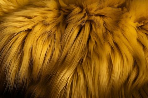 Premium Photo Yellow Fur Background Generative Ai