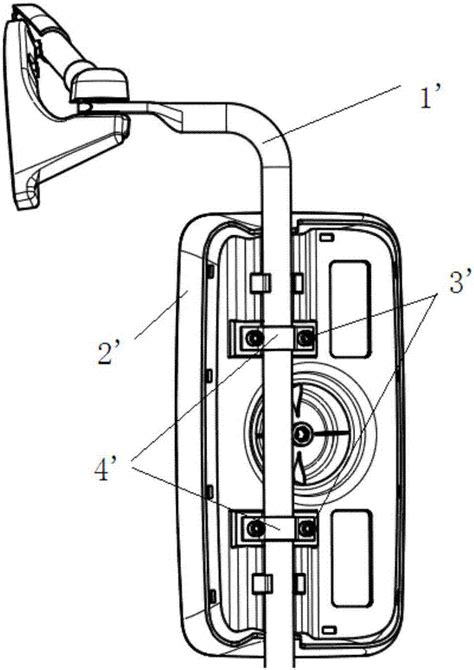 后视镜安装结构的制作方法