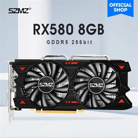 RX580 8GB SZMZ Graphics Card RX 580 8Gb GDDR5 256Bit Video Cards Pc