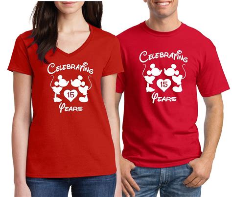 Celebrating Anniversary Shirts Disney Matching Shirts Disney Couple