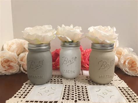 Hand Painted Pint Size Mason Jars Mason Jar Home Decor | Etsy