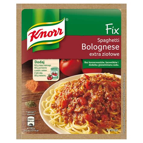 Knorr Fix spaghetti bolognese extra ziołowe 48 g MainBox