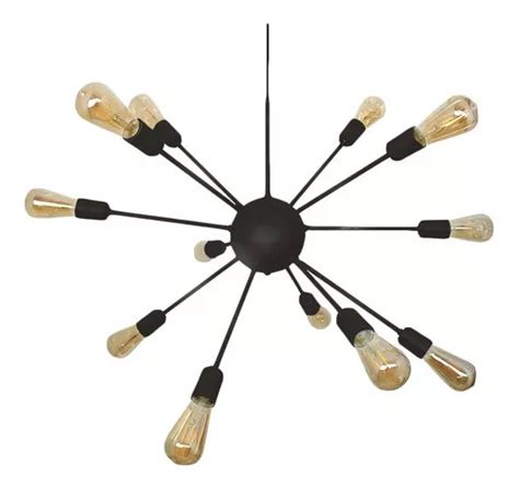 Candelabro colgante moderno Sputnik Atom E27 enchufe doméstico de