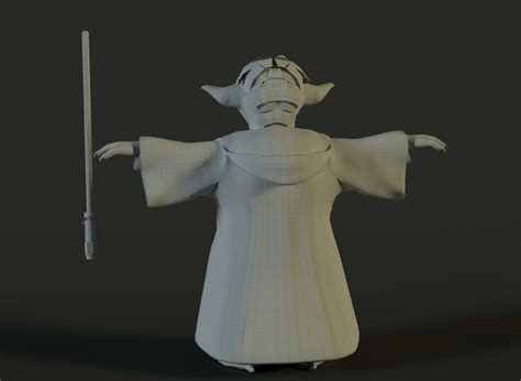 Master Yoda 3D Model 150 Blend Fbx Free3D