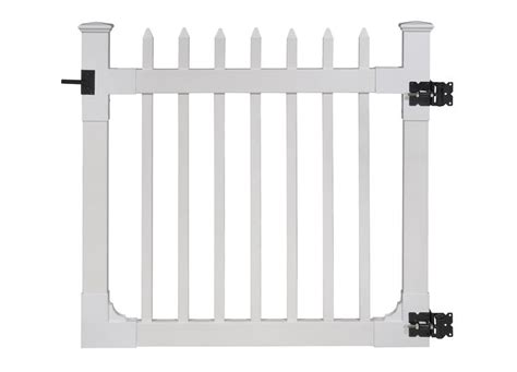 Nantucket Vinyl Picket Gate w/Stainless Steel Hardware (48â€ H x 48â€ W)