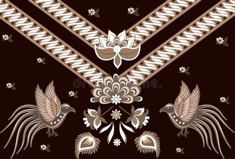 Traditional Batik Pattern Stock Vector Illustration Of Indonesia