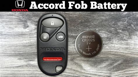 Honda Accord Key Fob Battery Replacement How To Change Or