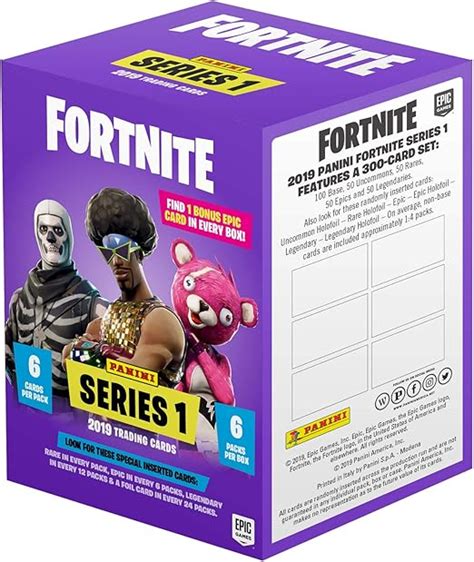 Panini 97672 Lot de 6 Cartes à Collectionner Fortnite boîte de 6