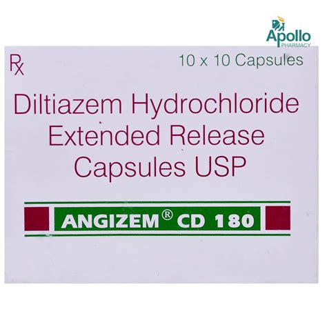 Angizem Cd Capsule Uses Side Effects Price Apollo Pharmacy