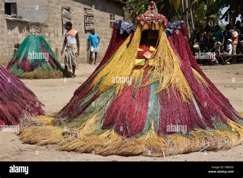 Zangbeto Ceremony In Heve Grand Popo Village Benin Stock Photo