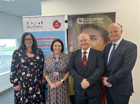 City Of Derry Airport Partner With Loganair Londonderry Chamber On